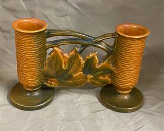 Roseville Bushberry Dbl. Bud Vase