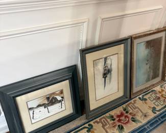 JJ Alexander, Paul Scarborough and Viers Mace watercolors. (Alexander and Scarborough were Andrew Wyeth contemporaries)