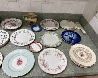various china plates