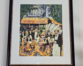 Wall Art - Brasserie Kohler by Guy Buffet. This piece comes with paperwork and has been certified.