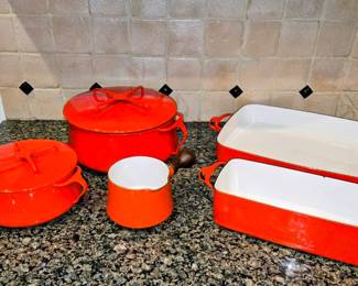 Dansk - Vintage Red Cast Iron Cookware