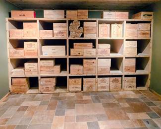 Wooden Wine Crates - Gaja, Penfolds, Dominus, Shafer Hillside, Palmer, to name a few.