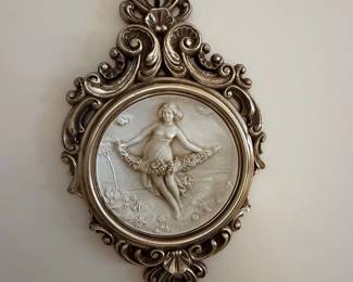Vintage Syroco Dancing Maiden Wall Plaque