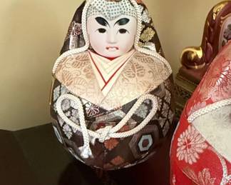 Vintage Japanese Hime Daruma Wedding Dolls second image
