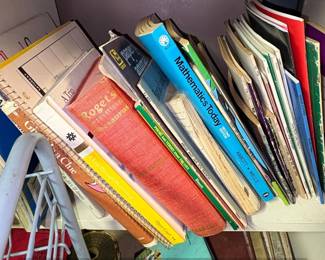 Collection of Vintage Childrens Educational Books and Workbooks