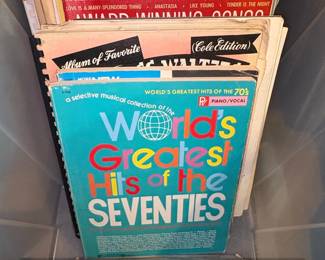 Collection of Vintage Sheet Music and Piano Songbooks second image