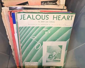 Collection of Vintage Sheet Music and Piano Songbooks
