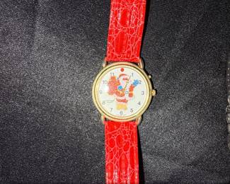 Vintage Geneva and Unitron Quartz Watches  TwoTone and Santa Graphic third image