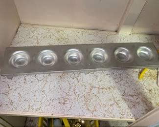 Vintage Aluminum Hole Ravioli Mold with Serrated Edge