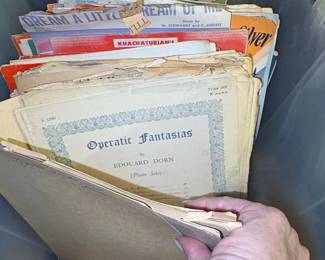 Collection of Vintage Piano Sheet Music second image