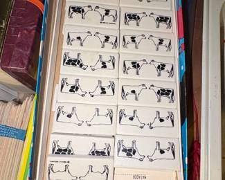 M.D. Woerpel Cow Dominoes Set
