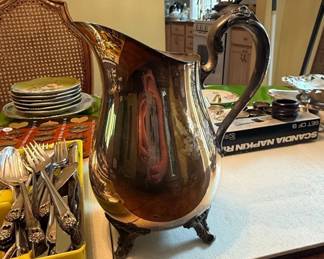 Vintage WM Rogers Silver Plate Water Pitcher