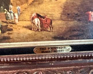 Hubert Robert The Fountains Decorative Framed Print second image