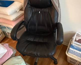 Black Faux Leather Executive Office Chair