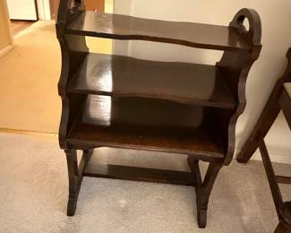 Vintage ThreeTier Magazine Rack or Book Stand