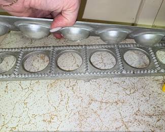Vintage Aluminum Hole Ravioli Mold with Serrated Edge second image