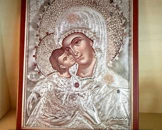 Vintage Our Lady of America Religious Icon 
