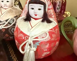 Vintage Japanese Hime Daruma Wedding Dolls