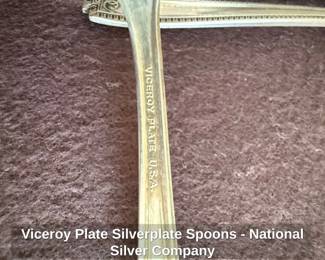 Viceroy Plate Silverplate Spoons  National Silver Company second image