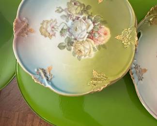 Schumann Bavaria Hand Painted Floral Plates second image