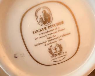 Lenox Smithsonian Tucker Pitcher second image