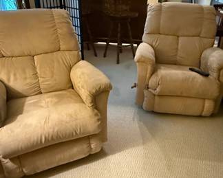 LaZBoy Beige Microfiber Manual Recliner third image