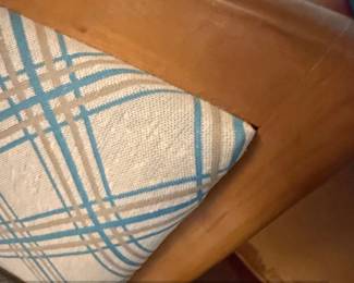 MidCentury Modern Side Chair with Plaid Upholstery second image