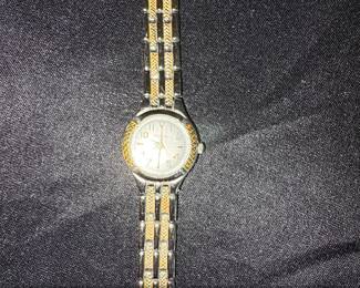 Vintage Geneva and Unitron Quartz Watches  TwoTone and Santa Graphic