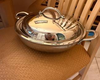 Princess House Vida Sana Ply Stainless Steel Skillet with Lid