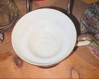 Vintage Courting Couple Demitasse Teacup and Saucer Set third image