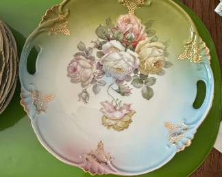Schumann Bavaria Hand Painted Floral Plates