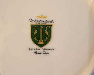 W. Eschenbach Bavaria Germany Briar Rose Fine China Plates second image