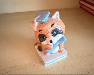 Vintage Russ Berrie  Co. Graduation Raccoon Figurine