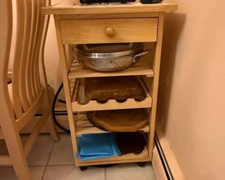 Winsome Wood Kitchen Cart with Drawer and Wine Rack