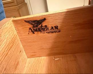 American of Martinsville MidCentury Modern Chinoiserie Dresser second image