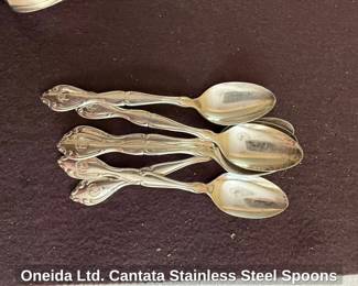 Oneida Ltd. Cantata Stainless Steel Spoons