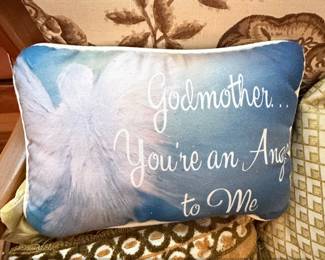 Godmother Youre an Angel to Me Decorative Throw Pillow