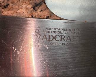 Adcraft HCL Professional Stainless Steel Cleaver third image