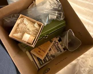 Vintage Sewing Notions and Supplies Box Lot