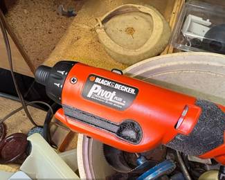 Black  Decker Pivot Plus PD V Cordless Drill or Driver with Tape Measure second image