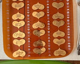 Vintage Anniversary Calendar Glass Tray