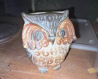 Vintage Ceramic Owl Planter, Made in Japan