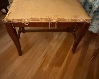 Vintage Upholstered Piano Bench