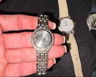 Vintage Geneva and Unitron Quartz Watches  TwoTone and Santa Graphic second image