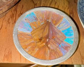 Vintage Butterfly Wing Trinket Dish