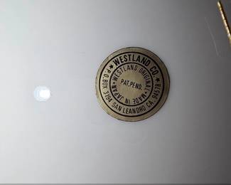 Westland Co. Art of Chokin Decorative Plate with Flower Cart second image