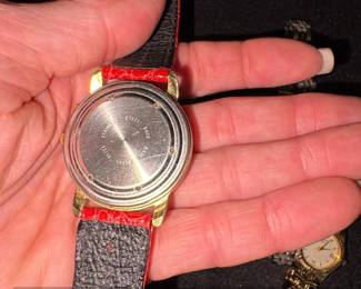 Vintage Geneva and Unitron Quartz Watches  TwoTone and Santa Graphic fourth image
