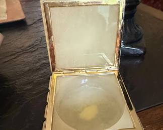 George Good Italian Alabaster Floral Trinket Box second image