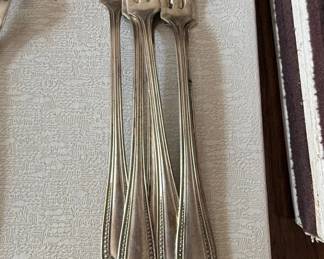 Vintage Sheffield Plated Cocktail Forks