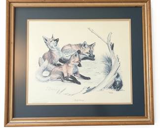 Guy Coheleach "Early Warning" Framed Lithograph